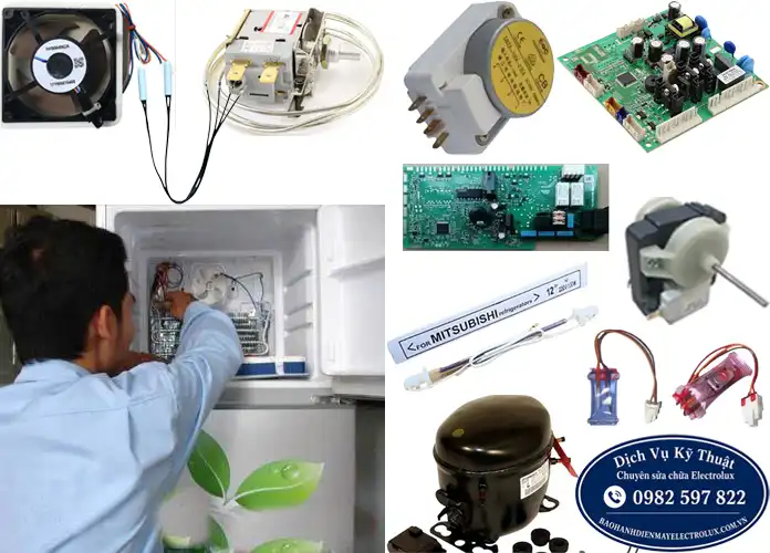 Kiểm tra thay thế linh kiện tủ lạnh Electrolux