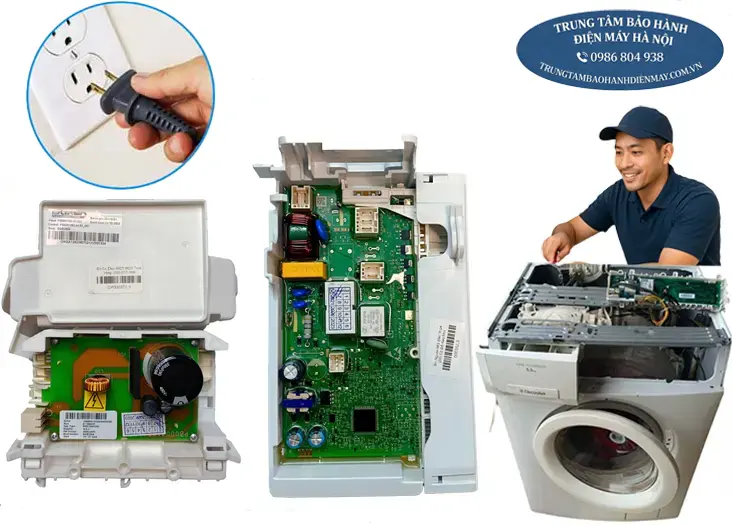 Kiểm tra hệ thống điện máy giặt Electrolux