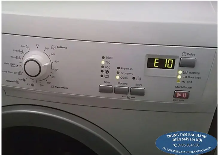 Máy giặt Electrolux báo lỗi đường nước E10