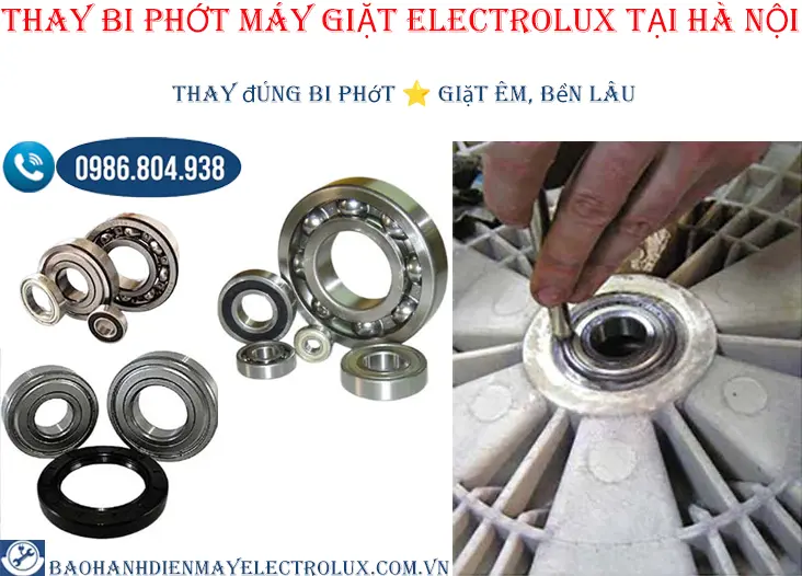 Thay bi phớt máy giặt Electrolux tại Hà Nội