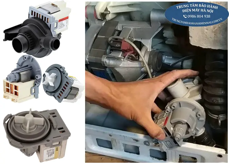 Thay bơm xả máy giặt Electrolux