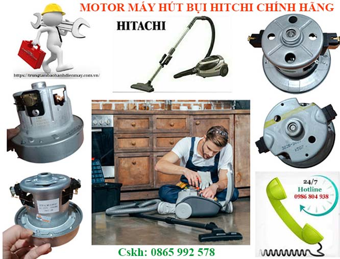 Cung Cap Motor May Hut Bui Hitachi chinh hang