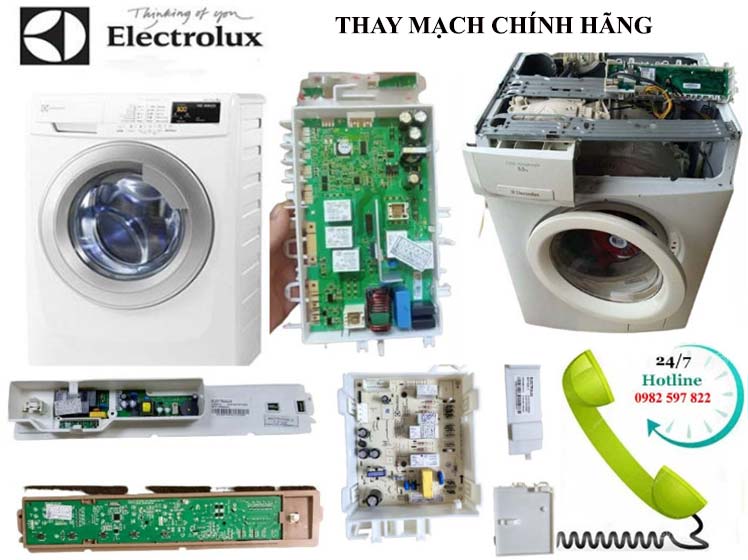 Thay Mach May Giat Eletrolux chinh hang